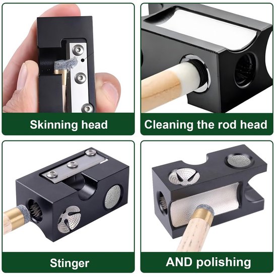 Multifunctionele Billiard Cue Pencil Sharpener en Reparatieset — afbeelding 3