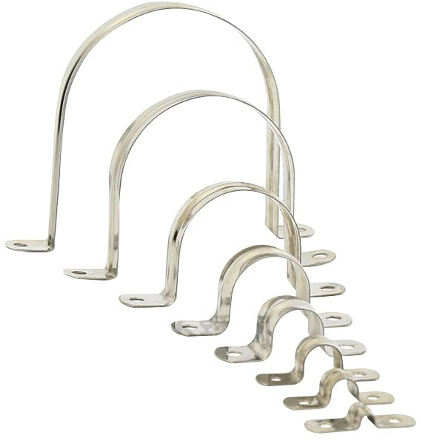 RVS Buisklemmen voor Bevestigen van Leidingen 60mm, Set van 10