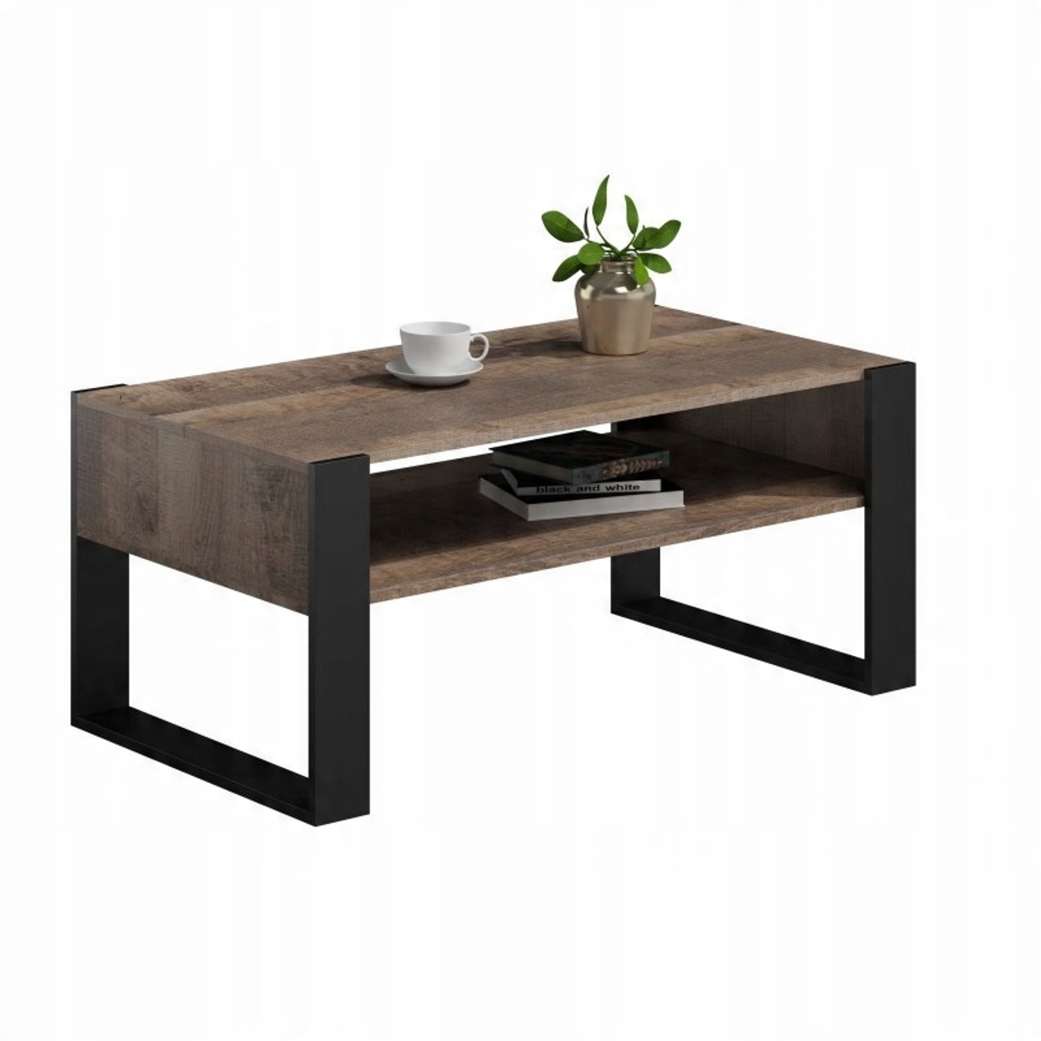 Per La Vita Kaja - Salontafel - Koloniaal eiken/zwart - Gelamineerd tafelblad
