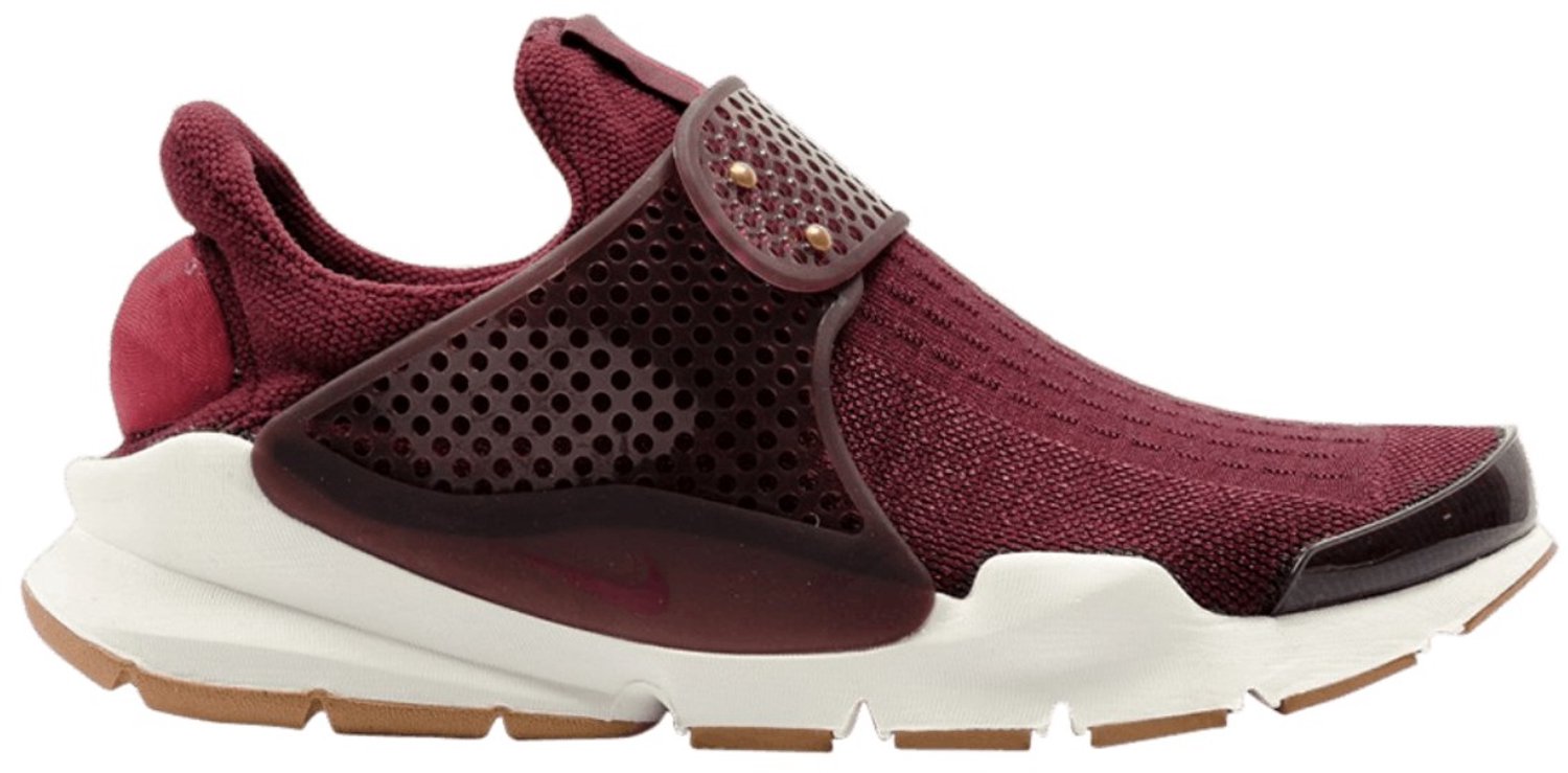 Nike Sock Dart Sneakers – Night Maroon/Noble -Sail Sock Dart Lifestyle Dames Sneakers voor Vrouwen Rood