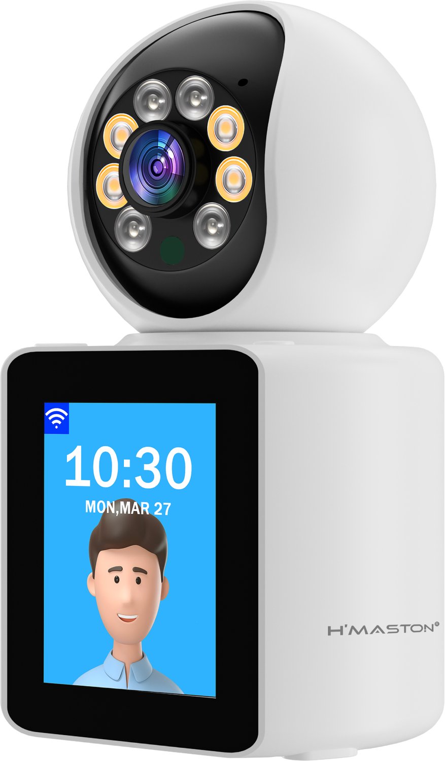 Wifi-beveiligingscamera - Dubbele lens - Nachtzicht - Tweewegaudio - Ethernet - Jortan Tech