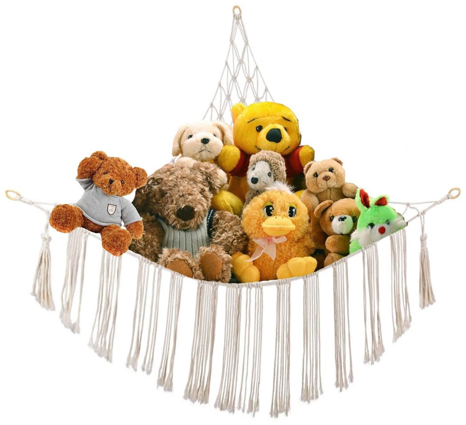 Grote Soft Toy Hammock voor Knuffels - Opbergnet voor Kinderkamer