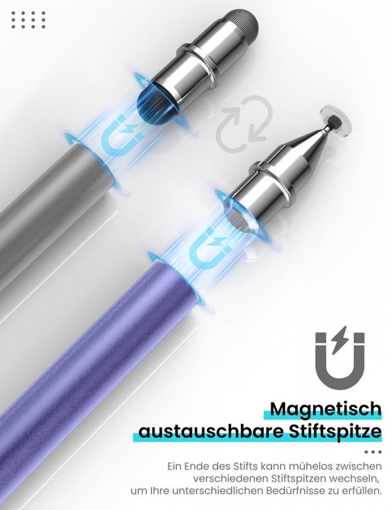 3-in-1 Tablet Pen met Vervangbare Tips voor Smartphones — afbeelding 5