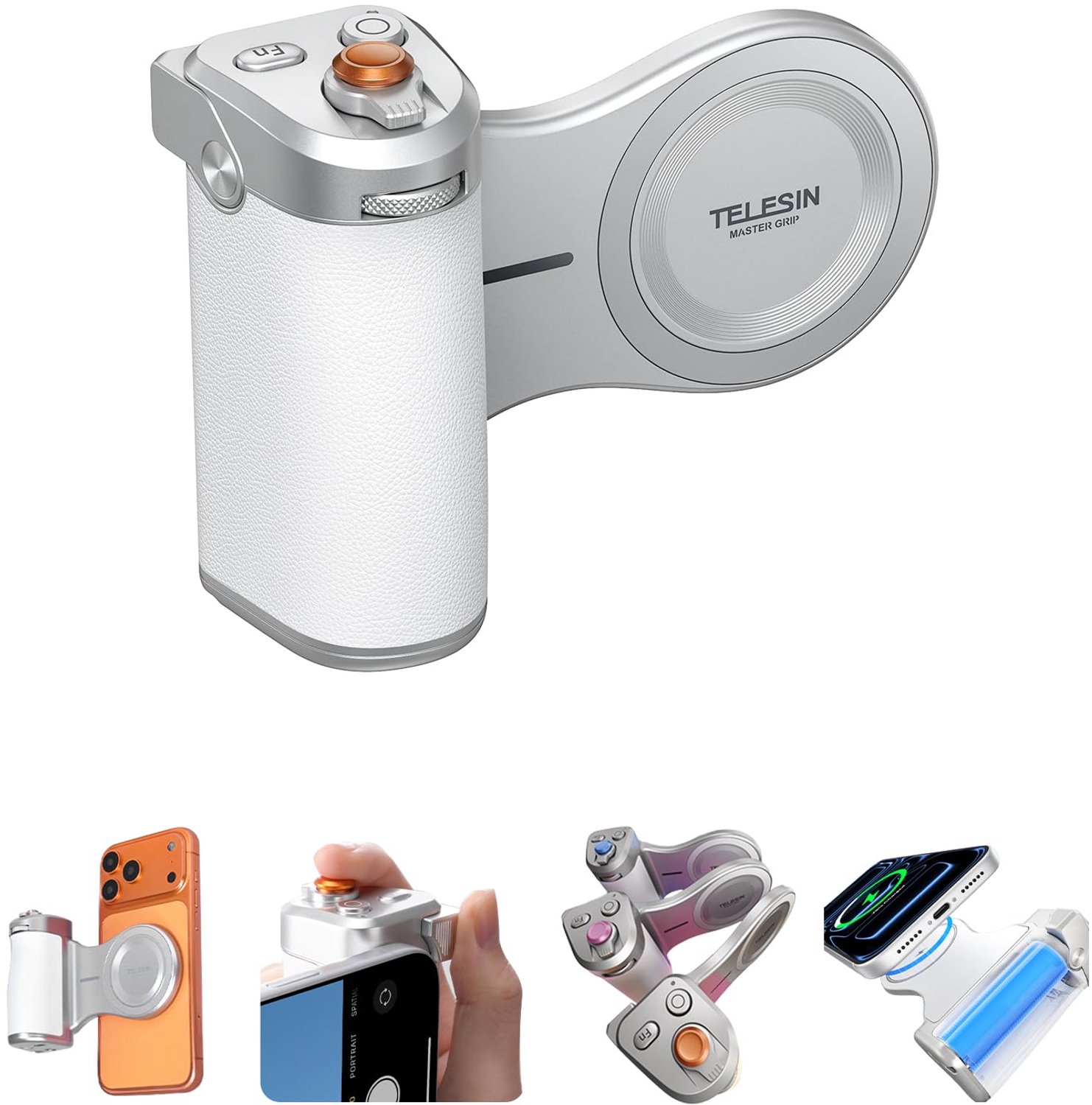 Draadloze Camera Grip met Accu en Oplaadfunctie voor Smartphones