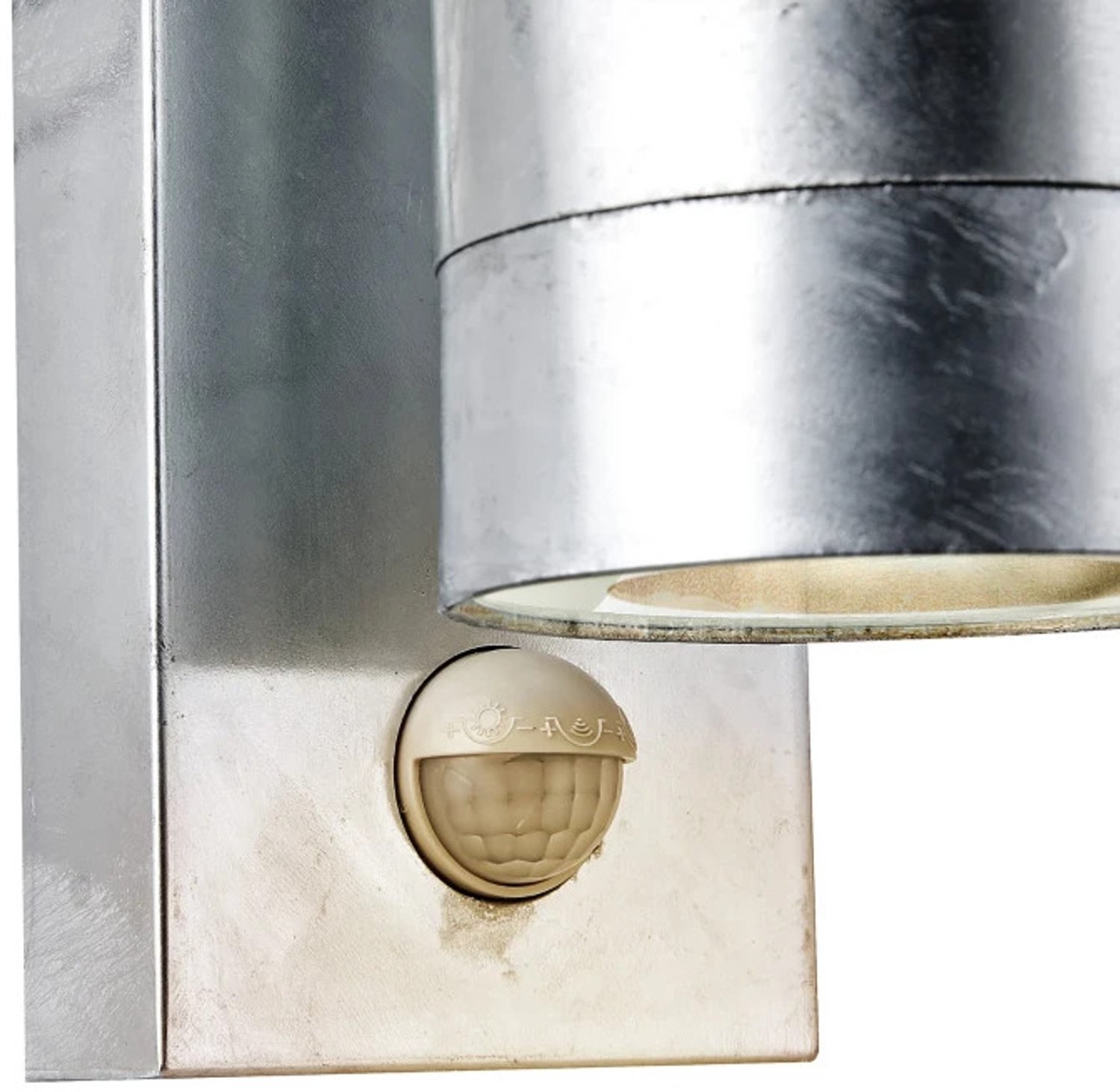 Nordlux Doos 3x Nordlux Tin LED Wandlamp | 1x GU10 Max 25W | ip54 | Dimbaar Bewegingssensor Zilver