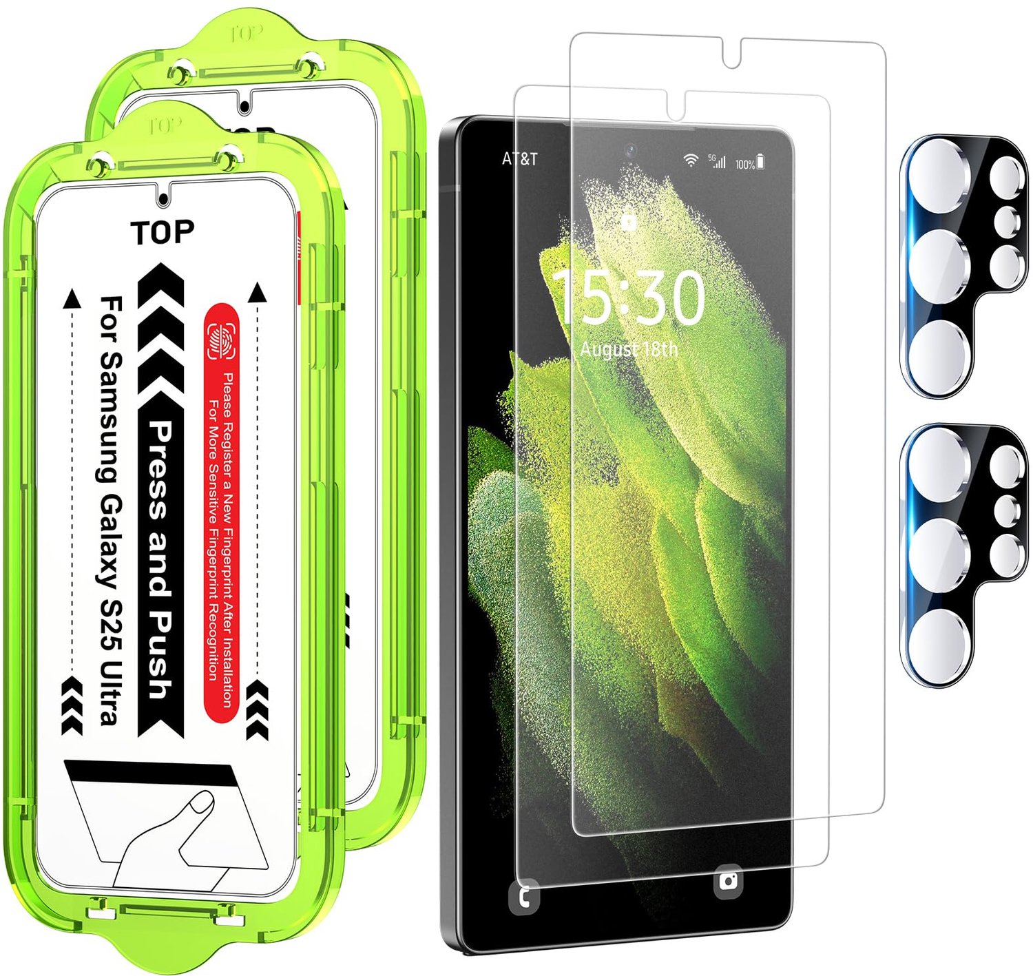 Matte Screen Protector voor Samsung Galaxy S25 Ultra met Camera Lens Bescherming