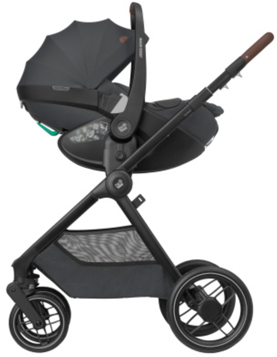 Maxi-Cosi Accessoireset voor Oxford Kinderwagen - Voetenzak, Luierrugzak, Bekerhouder, Autostoeladapters, Regenhoes - Twillic Graphite – foto 2
