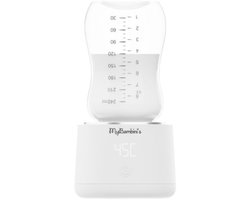 MyBambini's Flessenwarmer PRO™ - Draagbare Baby Flessenwarmer voor Onderweg - Wit - Geschikt voor Brede Hals Flessen van AVENT Philips, Pigeon & Dodie