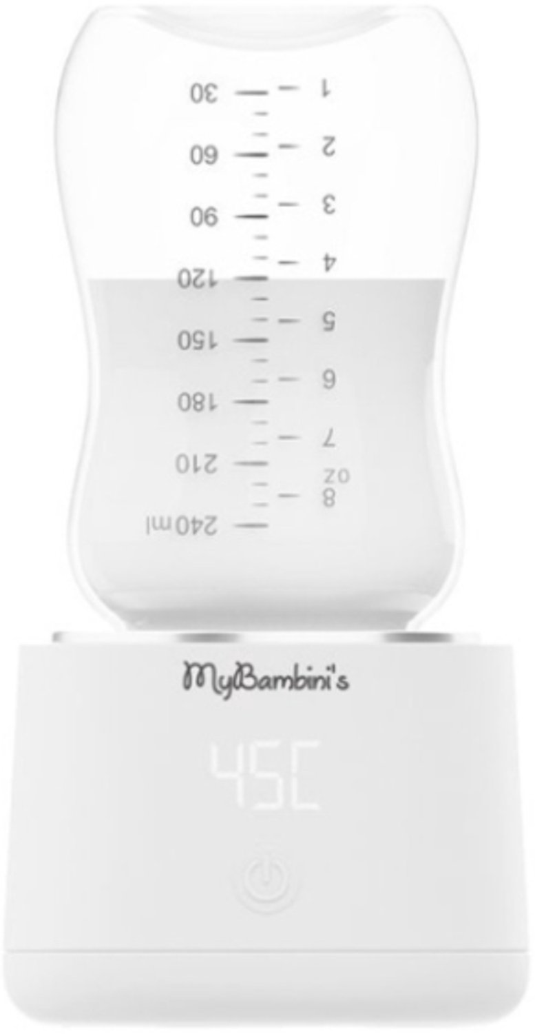 Bol.com MyBambini's Flessenwarmer PRO™ - Draagbare Baby Flessenwarmer voor Onderweg - Wit - Geschikt voor Brede Hals Flessen van... aanbieding