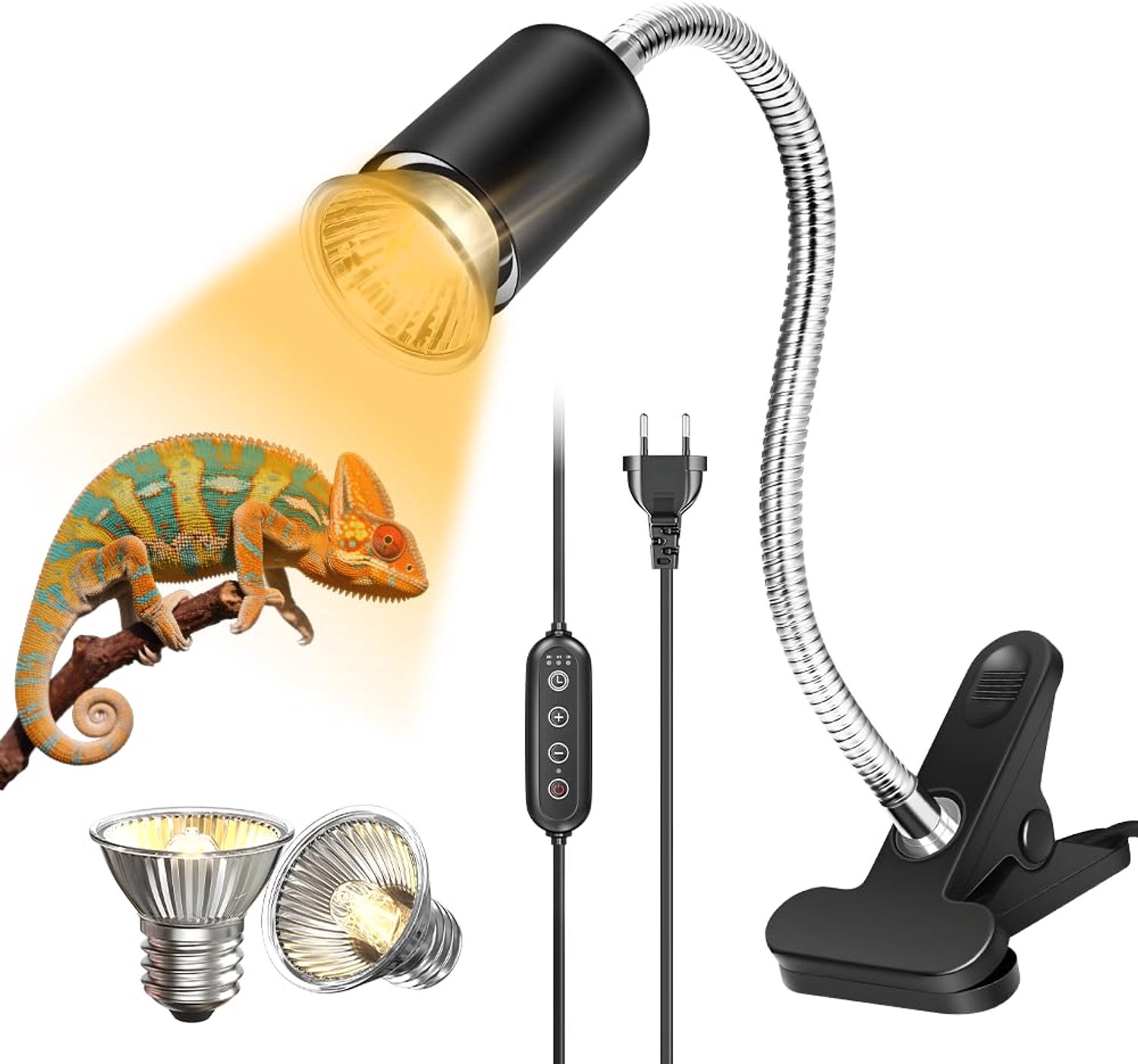UVB/UVA Warmtelamp voor Reptielen met Timer