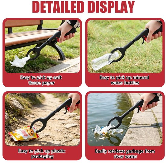 Set van 2 Robuuste Afvalpincetten van 30 cm — afbeelding 3