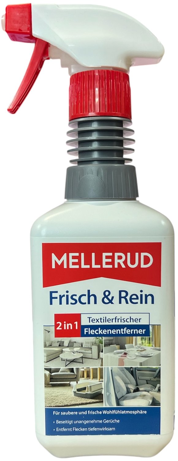 Mellerud Fris en Schoon 2 in 1 Textielverfrisser en Vlekverwijderaar 500ml Met Pomp