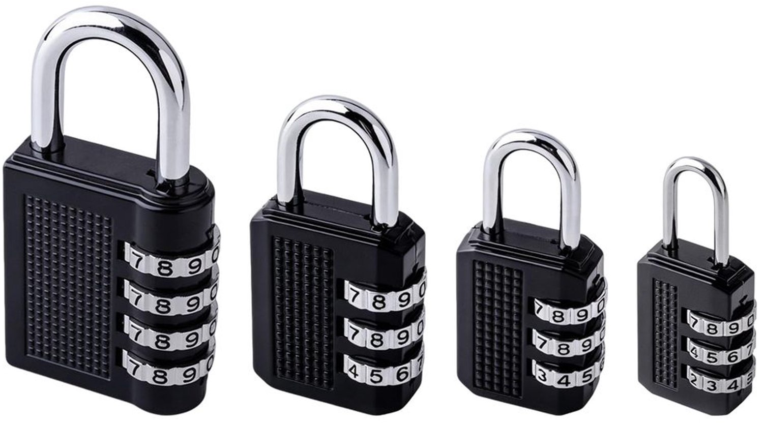 4 Stuks Combinatieslot voor Veiligheid en Bescherming