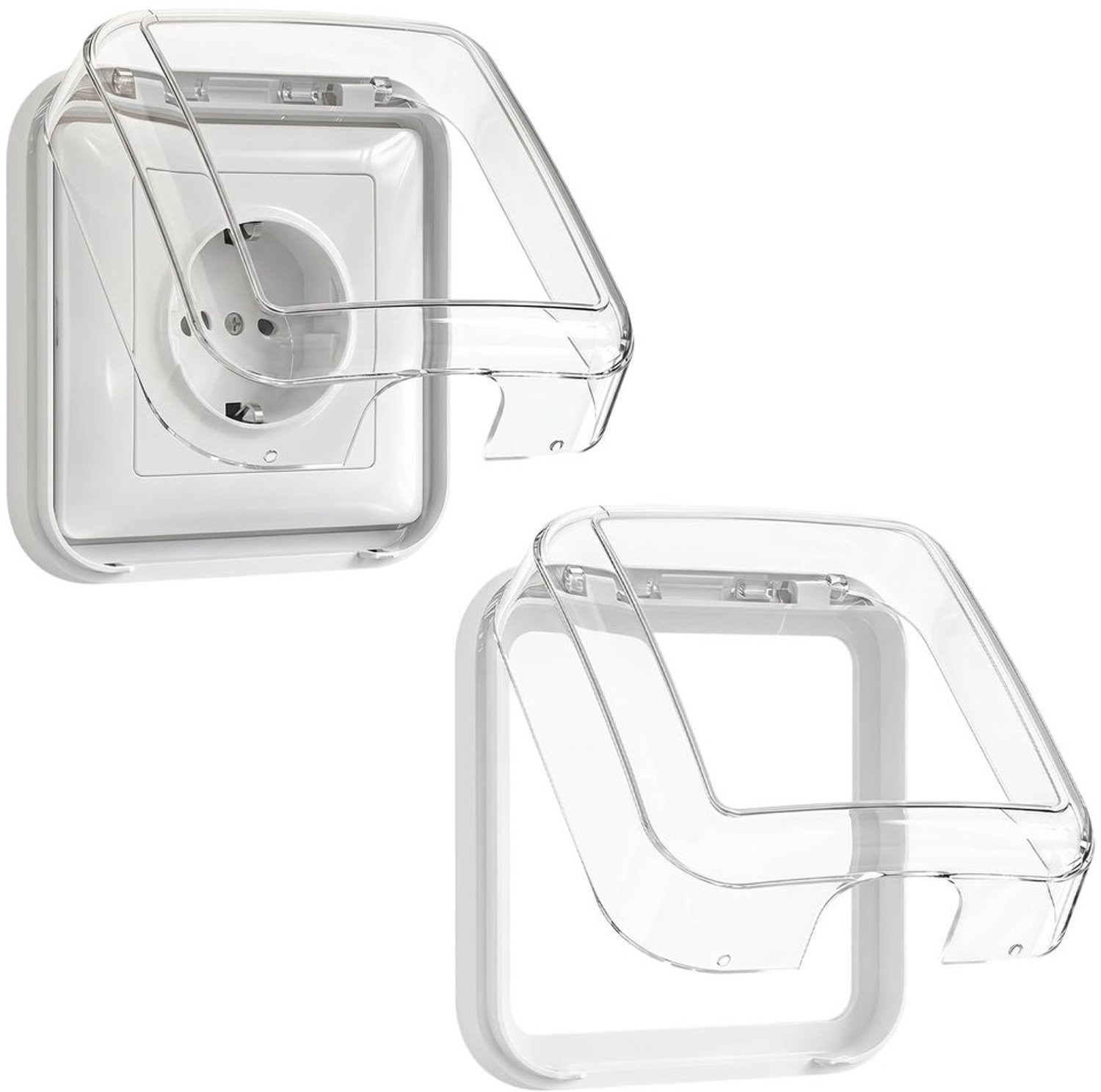 Waterdichte Schakelcover - Zelfklevend Type 86 Translucent