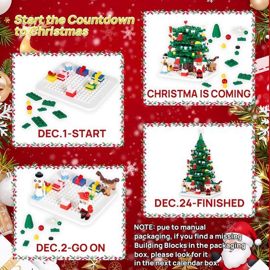 Adventskalender 2026 - kerstkalender - kerst adventskalender 779 stuks - 24 verrassingsdoosjes - adventskalender kinderen - kerstversiering - Kerst Cadeau - voor Kinderen en Volwassenen — cadeau in Spellen & Speelgoed - foto 4