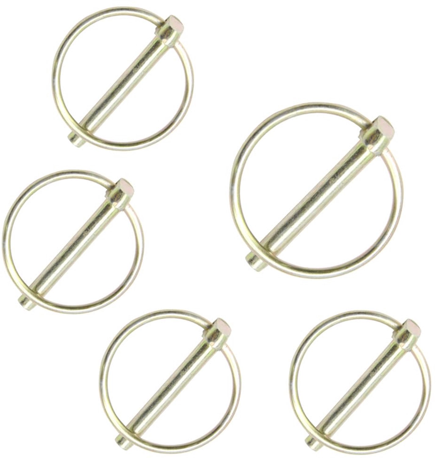 5 ronde vouwspelden met ring (6x45 mm)