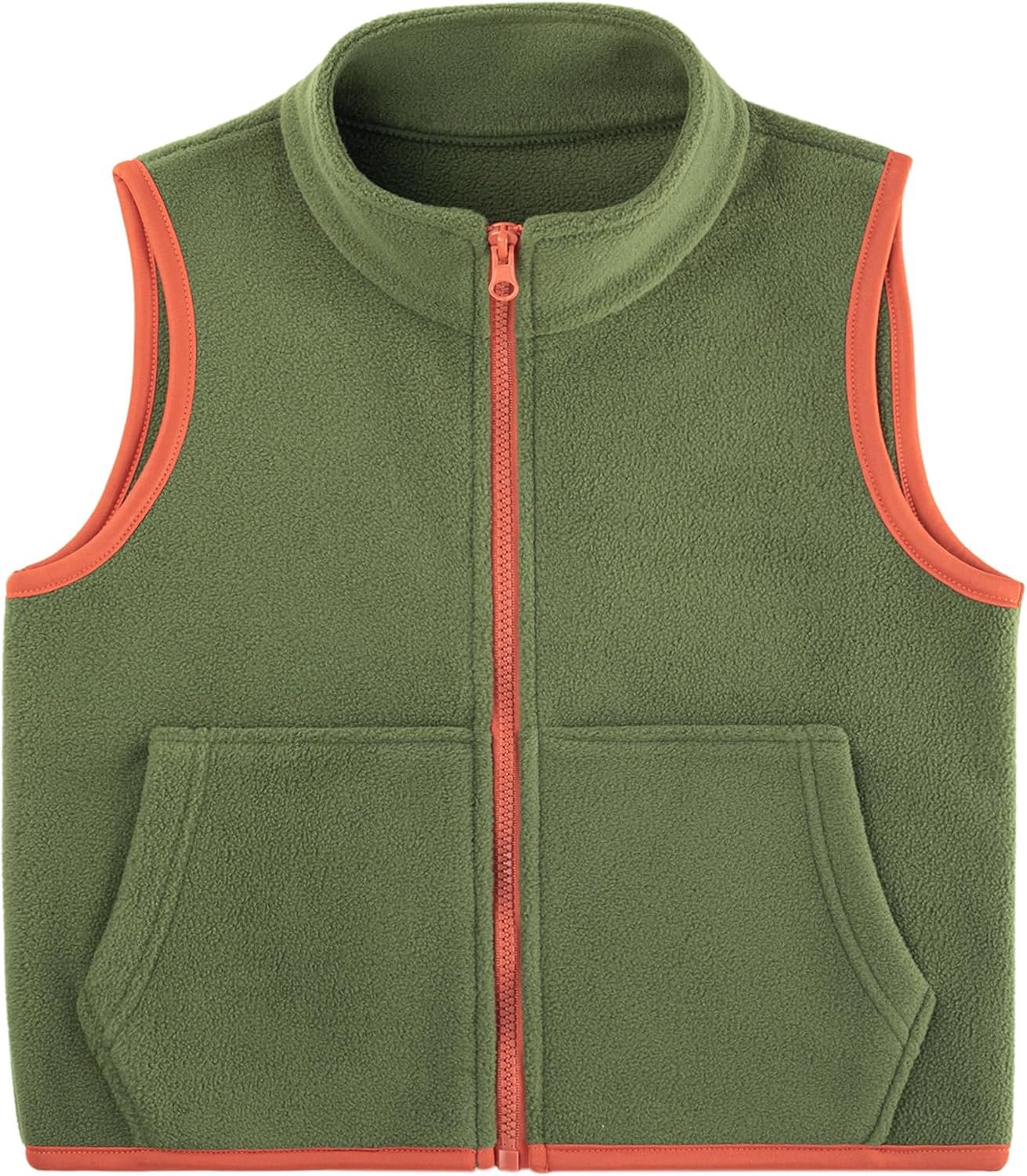 Fleece vest met rits