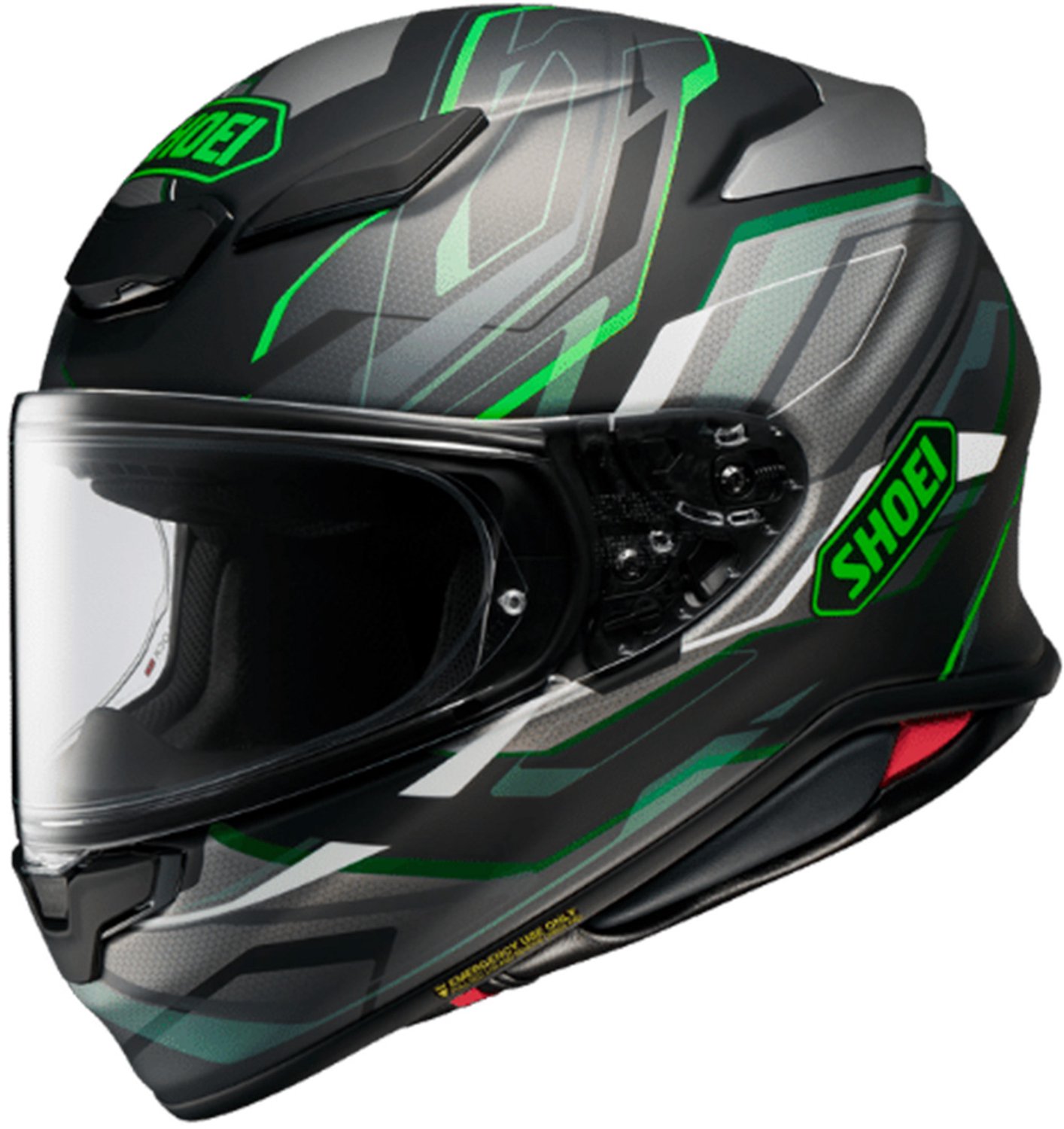 Shoei NXR2 Capriccio TC-4 Zwart Groen Integraalhelm - Helm
