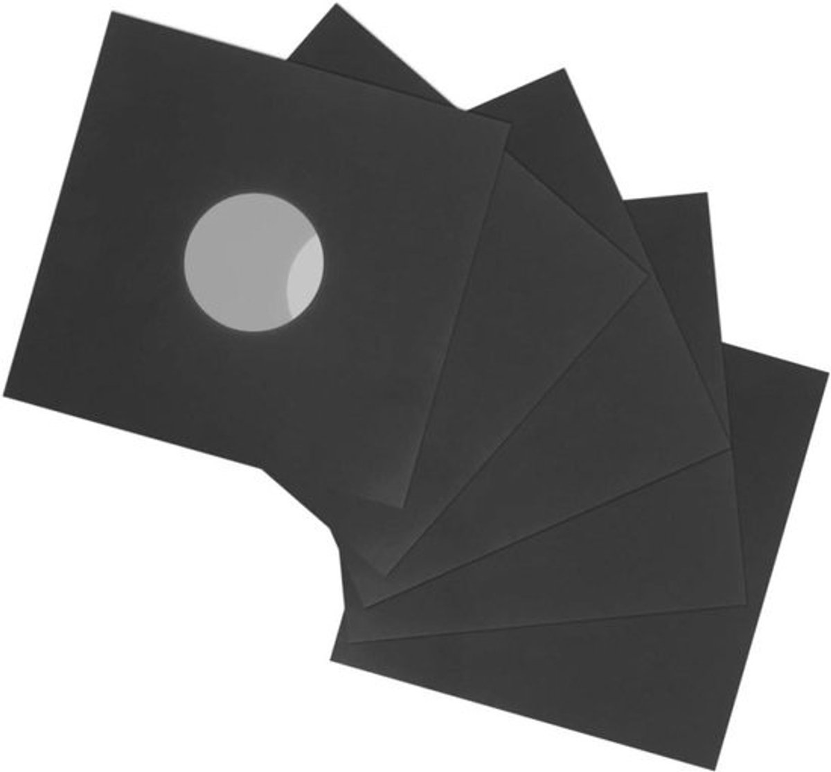Platenhoezen Vinyl - LP Beschermers - Vinyl Beschermen - Antistatisch Kraftpapier - 31 cm - Zwart