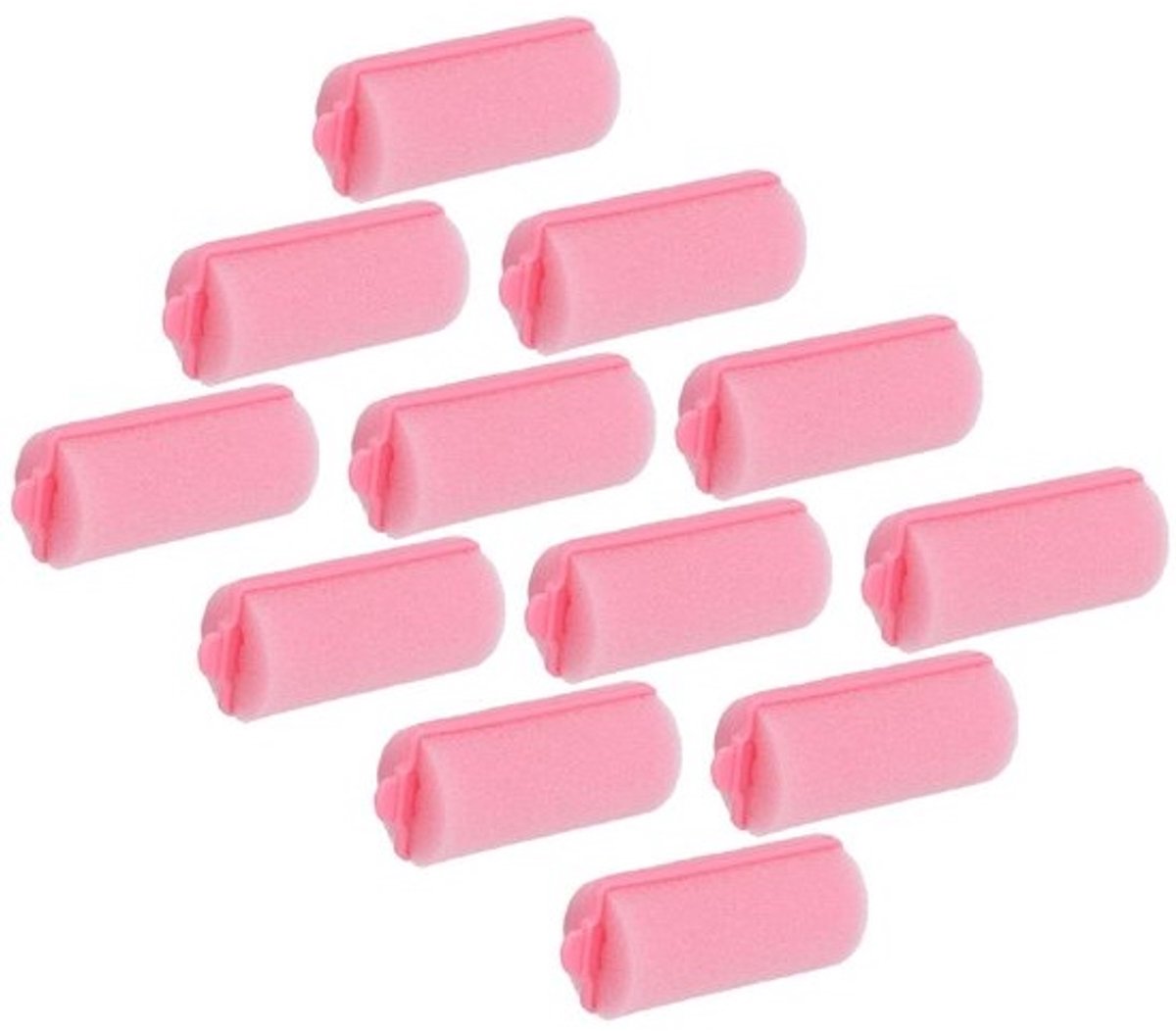 Sponge Hair Rollers - 12 Stuks Zacht en Veilig voor Bouncy Krullen