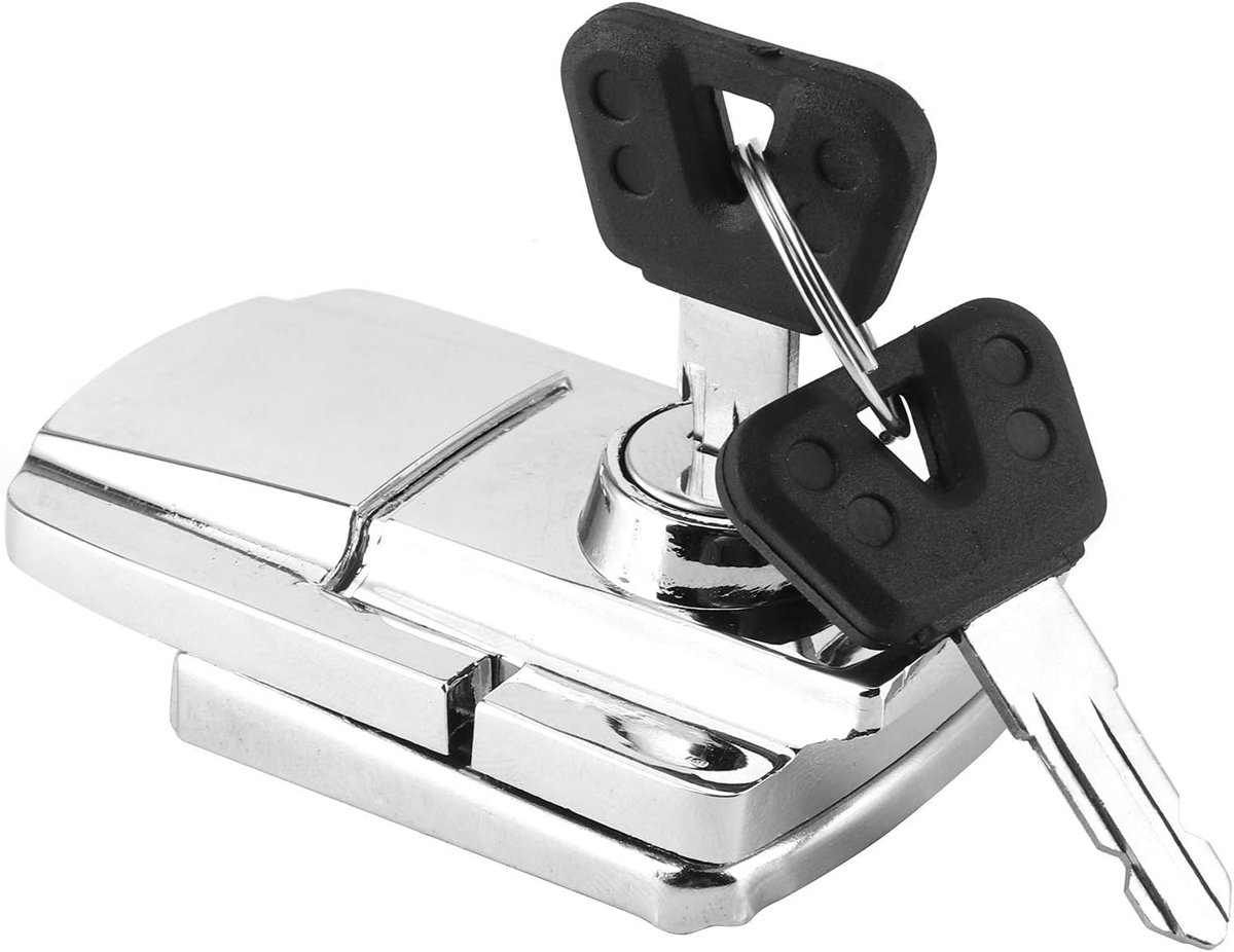 Dailygoods- Kofferslot Antidiefstal - Motorfiets Kofferslot - Hoogwaardig Ijzer - Inclusief 2 Sleutels - Duurzaam - Eenvoudige Installatie - Motorlock