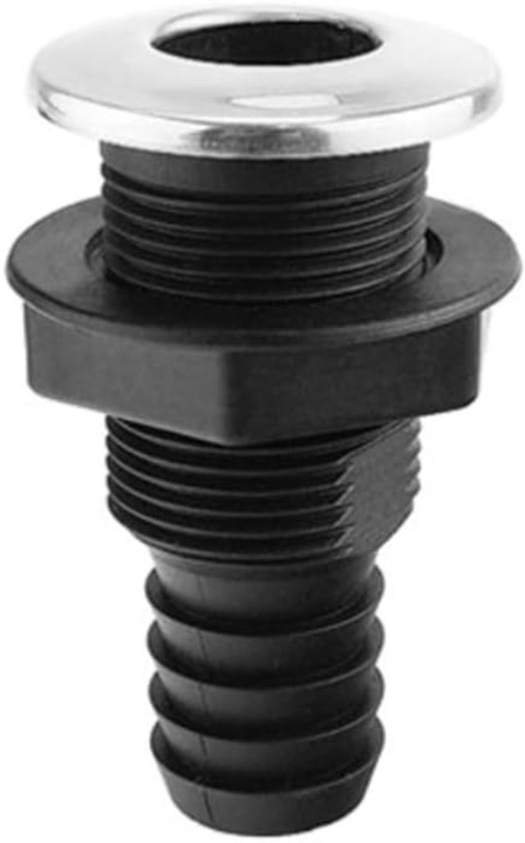 Dailygoods- Fittingen 0/90 graden - Nylon Connector - Slang 20/25 mm - Bootafvoer - Erosiebestendig - Duurzaam materiaal - Slangconnector