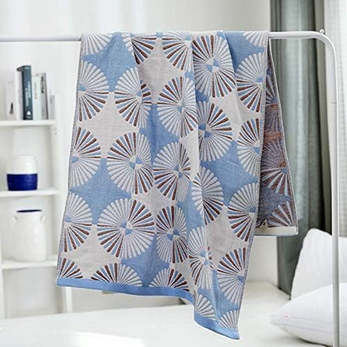 bath towel Cotton Absorbent Adult Beach Wrapped Oversized Gauze Bathroom Shower Towel Four-Layer Household Covering Bath Towel