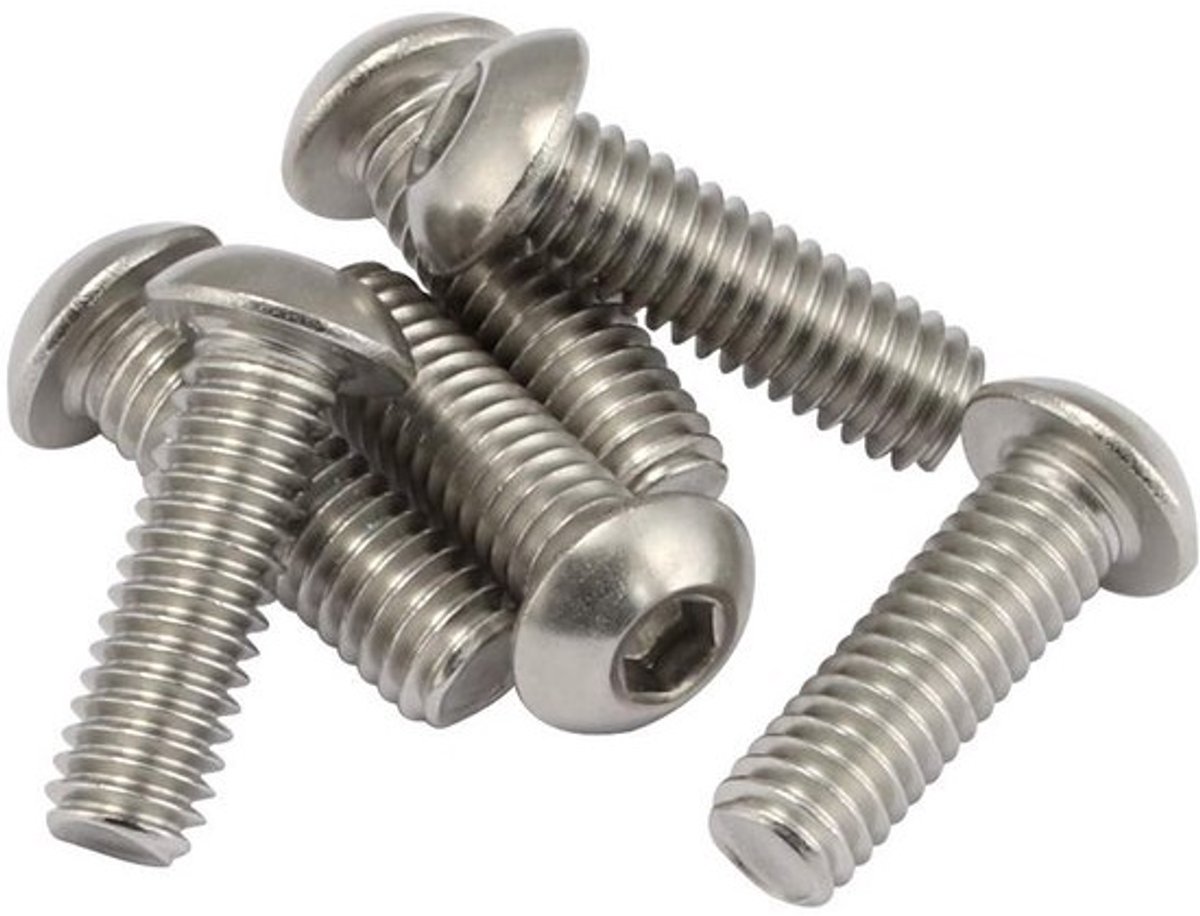 RVS Inbusschroeven 1/4-20 x 1-1/2 inch - Set van 50 Stuks
