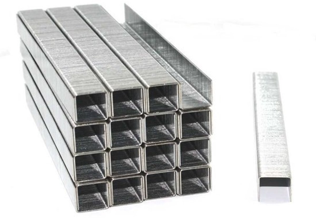5000 Stuks Tacker Nietjes Type 53 - 6 mm - Extra Hard & Verzinkt - Voor Hand- & Elektrische Nietpistolen