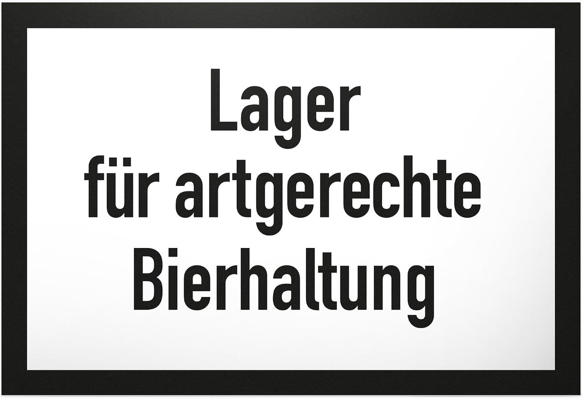 Magazijn prima bierhoud, din-stijl, kunststof bord met spreuk, koelkast, grappig cadeau-idee, verjaardagscadeau, beste vriend/maatje, klein cadeau voor mannen, feestdecoratie