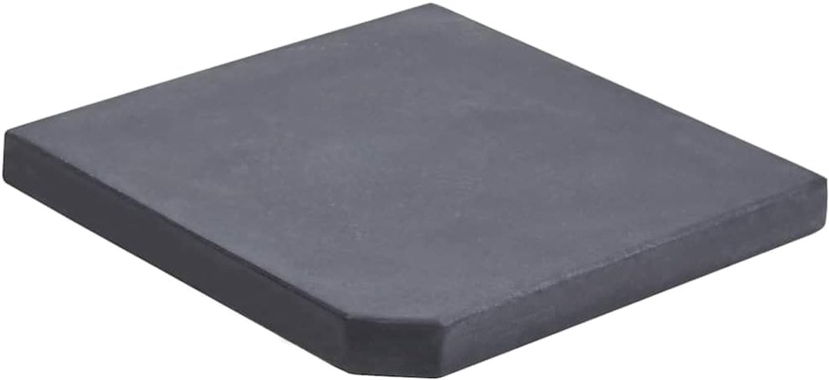 gewichtsplaat 25 kg vierkant grijs