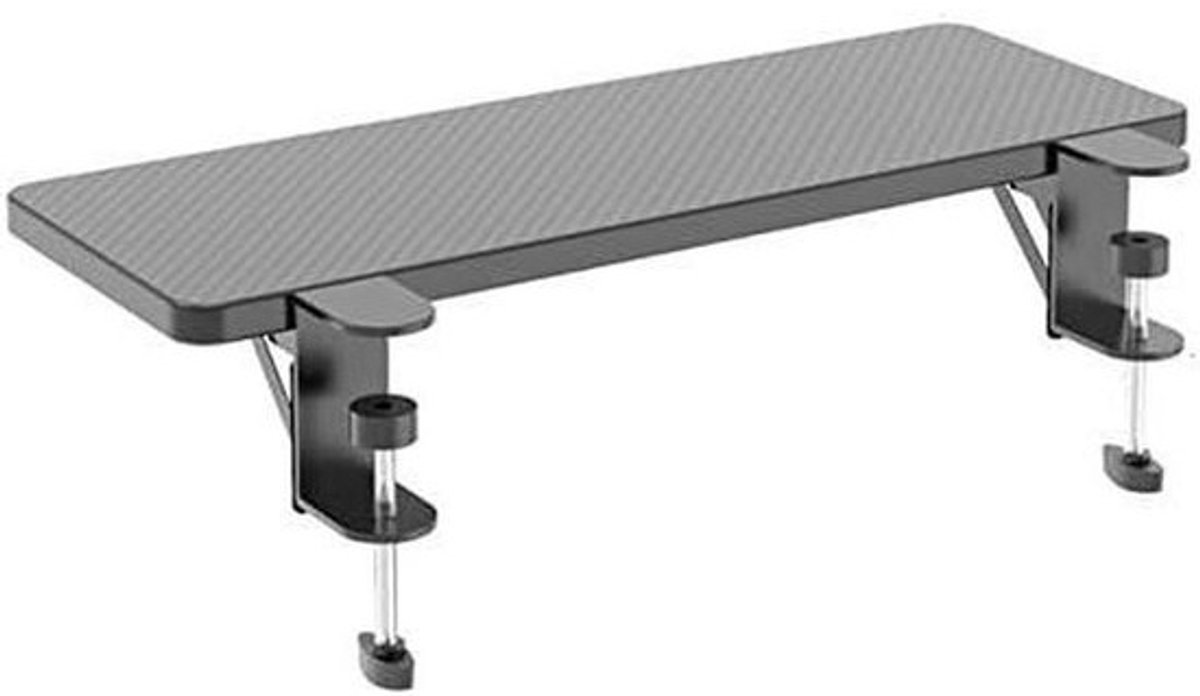 Toetsenbord Lade - Bureauverlenger Armsteun - Ergonomisch Werken - Opvouwbaar Ontwerp - 75 x 24 cm - Walnoot