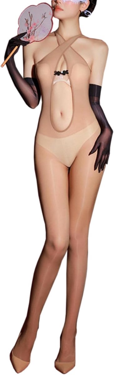 Bodystocking bodystocking voor dames, doorschijnende panty, bodysuit, sexy