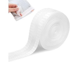 Zoomband Wasbaar, 10 Meter x 25mm - Zelfklevende Stofband voor Gordijnen, strijkband voor gordijnen,stoffen plakband, Zoomband om Te Strijke