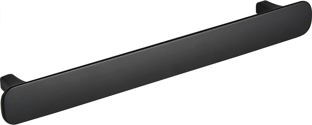 meubelgreep Aion LA 160 mm plat breedte 190 mm - kastgreep voor meubelfronten - gegoten zink mat zwart