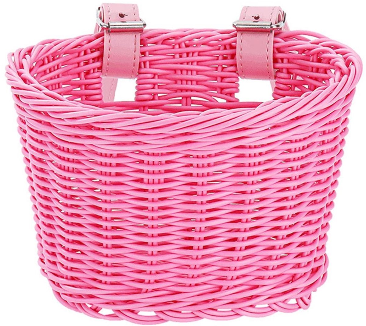 SSTRWGOOD Fietsmand - Houten Panier voor Kinderfiets - Geschikt voor Jongens en Meisjes - 20x14,5x15,5cm - Handgevlochten Rijwielaccessoire - Duurzaam Houten Fietsmandje