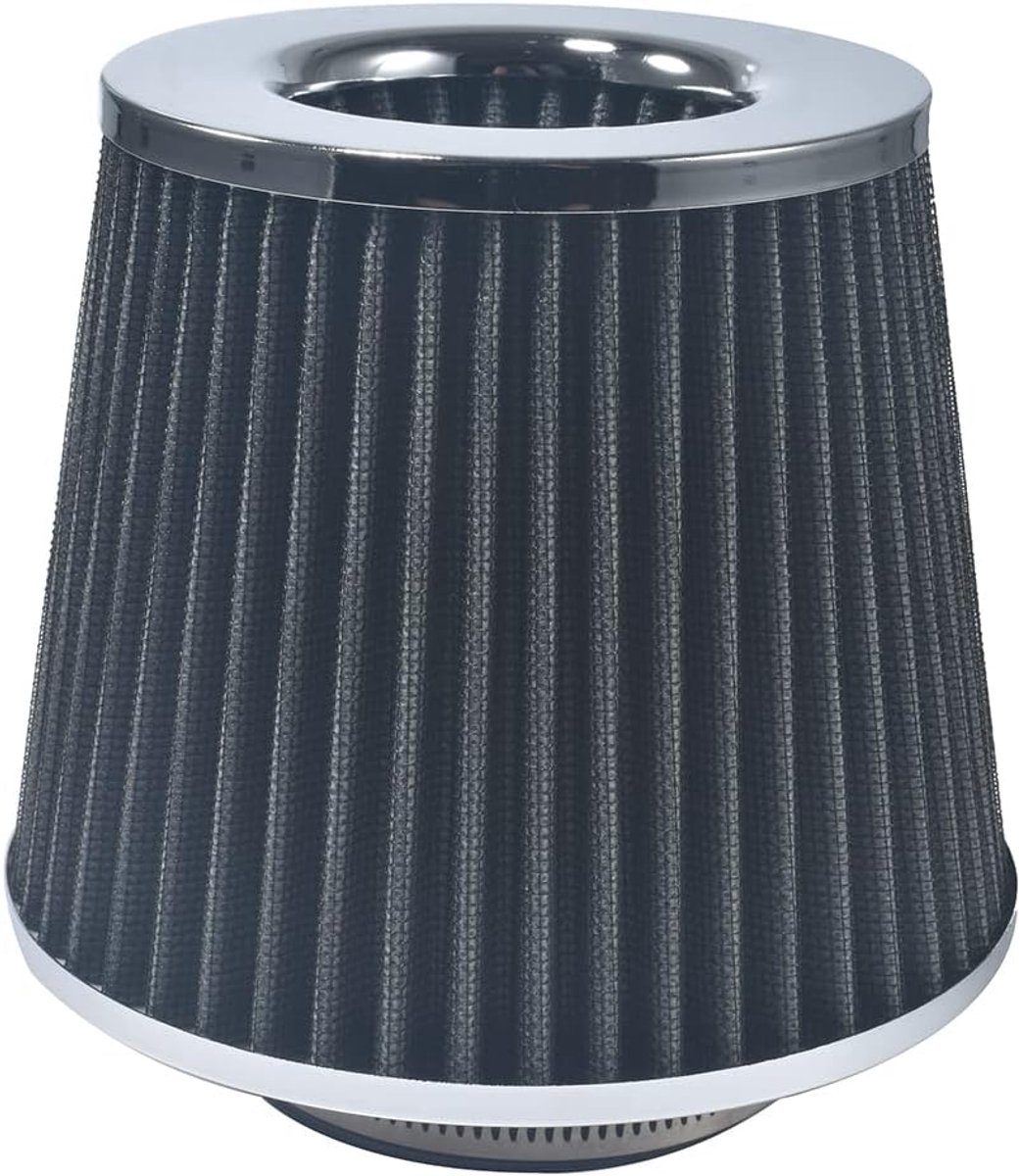 76mm Universele Prestatie Hoge Stroom Kegel Luchtinlaatfilter Grijs