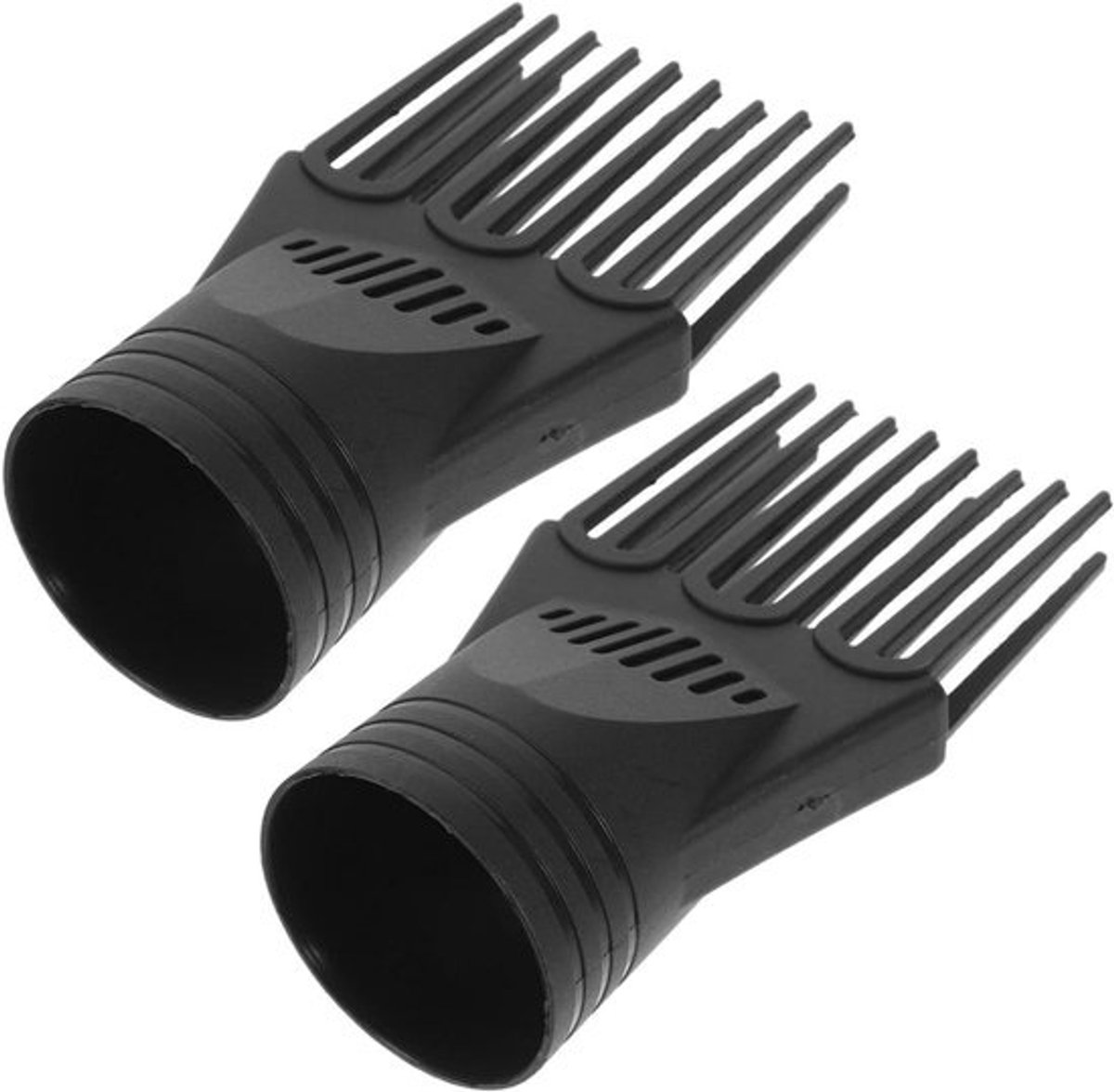 Haardroger Opzetstuk - Diffuser Kam - Efficiënte Styling - Gelijkmatige Warmte - 13 x 5 cm - Zwart