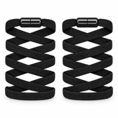 Elastische Schoenveters met Metalen Draaisluiting - Zonder Strikken - Comfortabele Elastische Veters voor Kinderen, Volwassenen & Senioren - Instap Schoenen Systeem