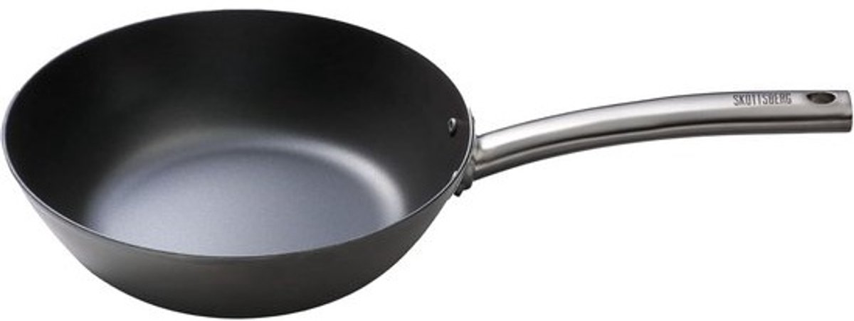 Wokpan Carbon Steel 24 cm - Duurzaam en Gezond Bakken