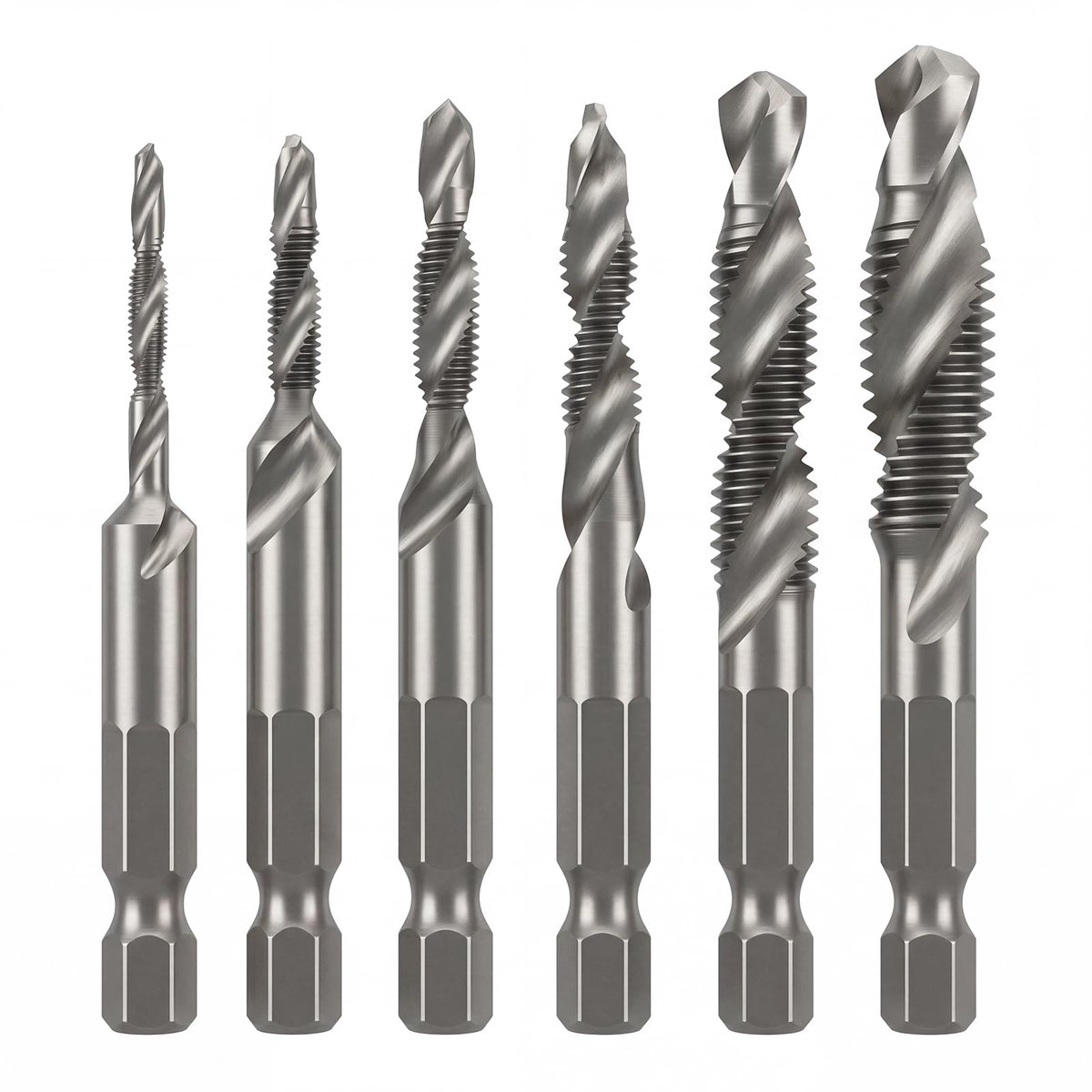 Boortapset - 6-delig - M3 M4 M5 M6 M8 M10