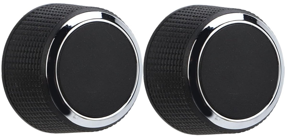Volumecontrole Knop Set van 2 - Hoogwaardige ABS - Vervanging voor Radio - Geschikt voor Silverado, Tahoe, Escalade EXT - m-winkel