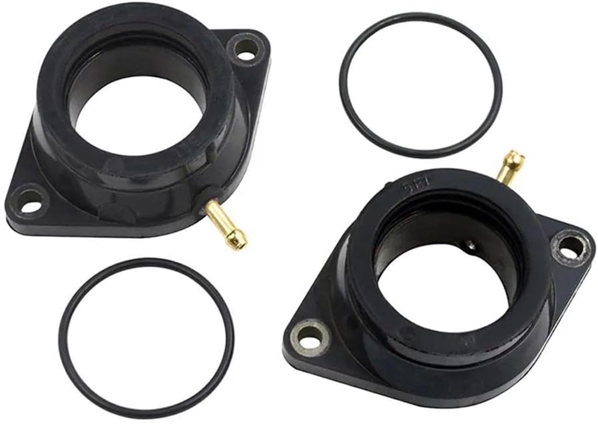 Dailygoods- Inlaatspruitstuk Nieuw - Carburateur Laarzen - Geschikt voor Ya-maha V-Star 1100 - Set van 2 - MPN 5EL-13596-00-00/5EL-13586-00-00 - Verbi