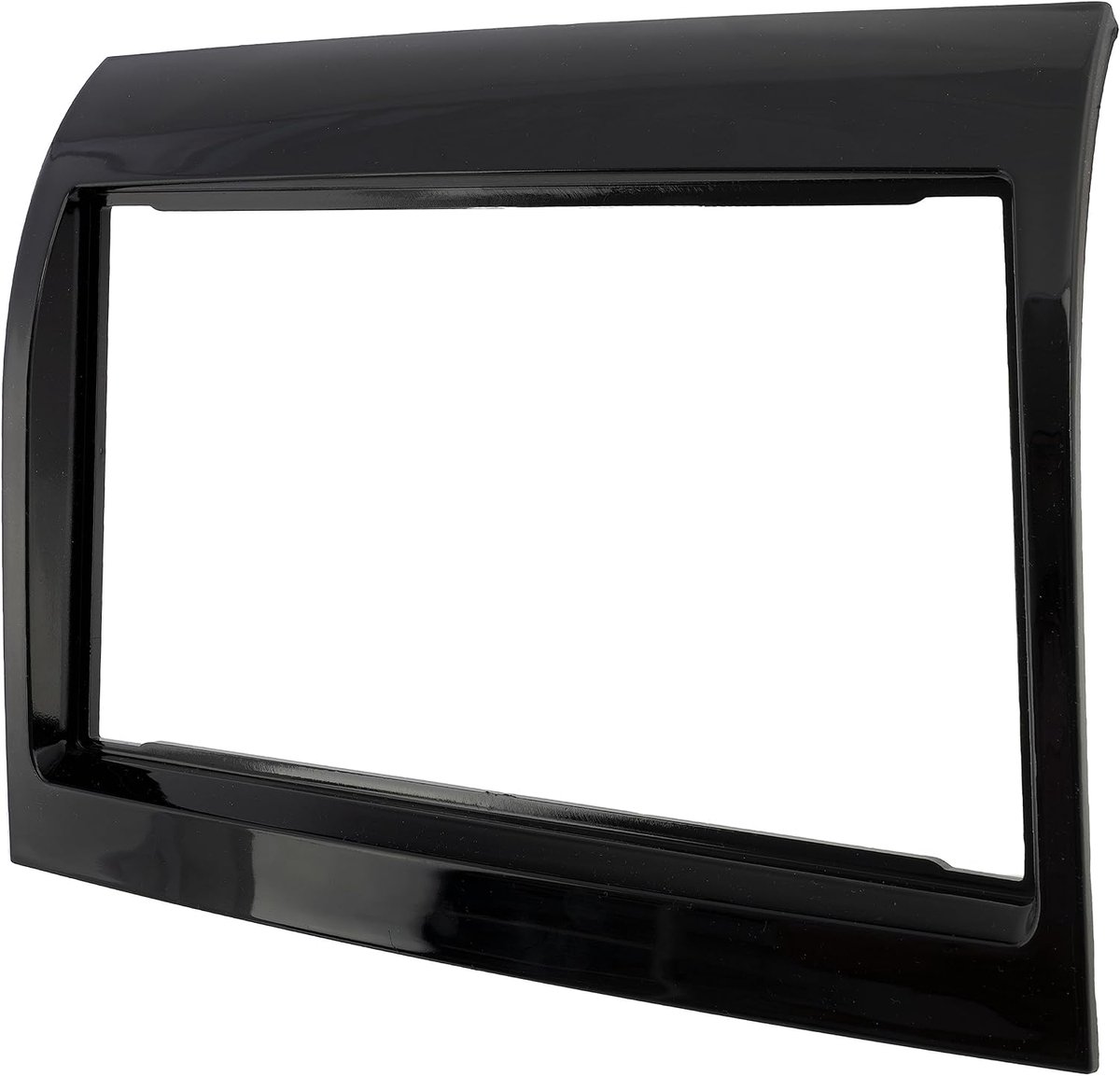 Dailygoods - Frame/frontplaat/2 DIN-adapter voor autoradio - Geschikt voor Citroën Jumper - Kunststof lijst - Ideaal voor Fiat Ducato en Peugeot Boxer