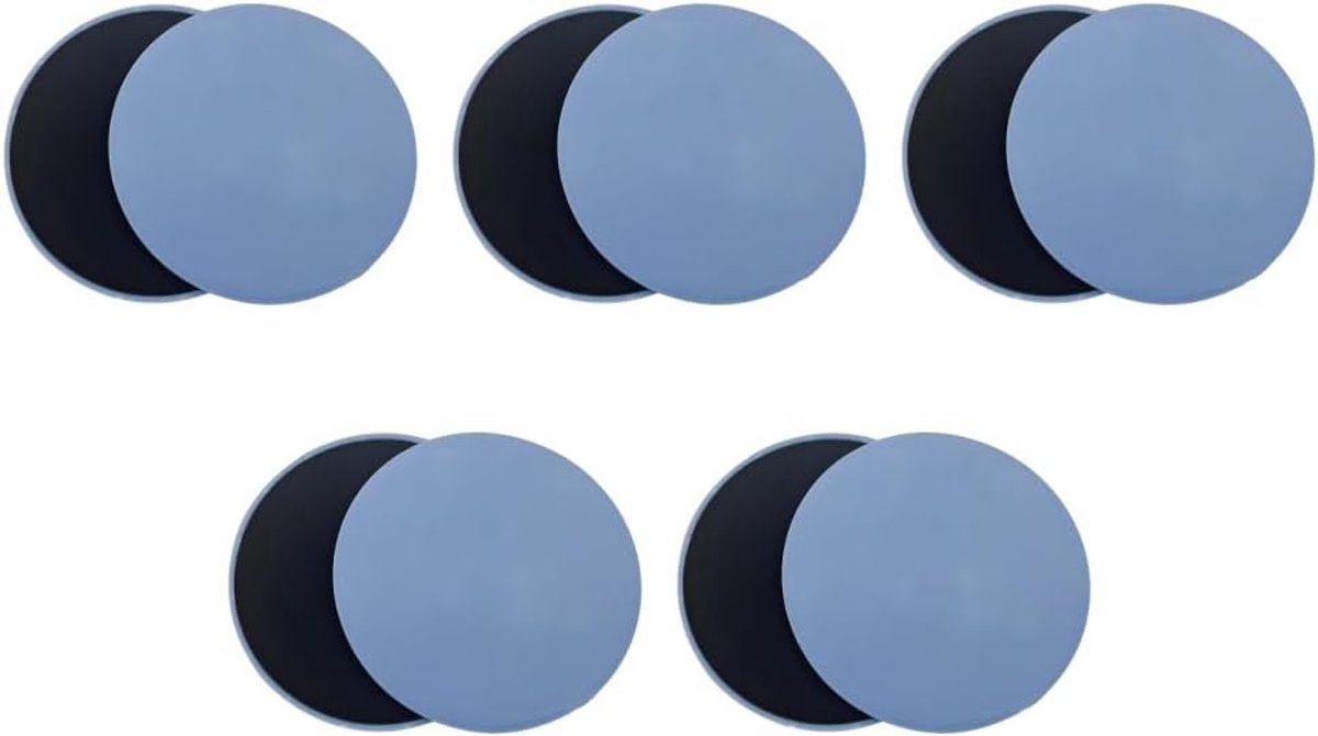 Dailygoods- Core Sliders - 10 Stuks - Dubbelzijdige Workout Sliders - Antislip - Duurzaam EVA-schuim - Geschikt voor Alle Oppervlakken - Veiligheid ti