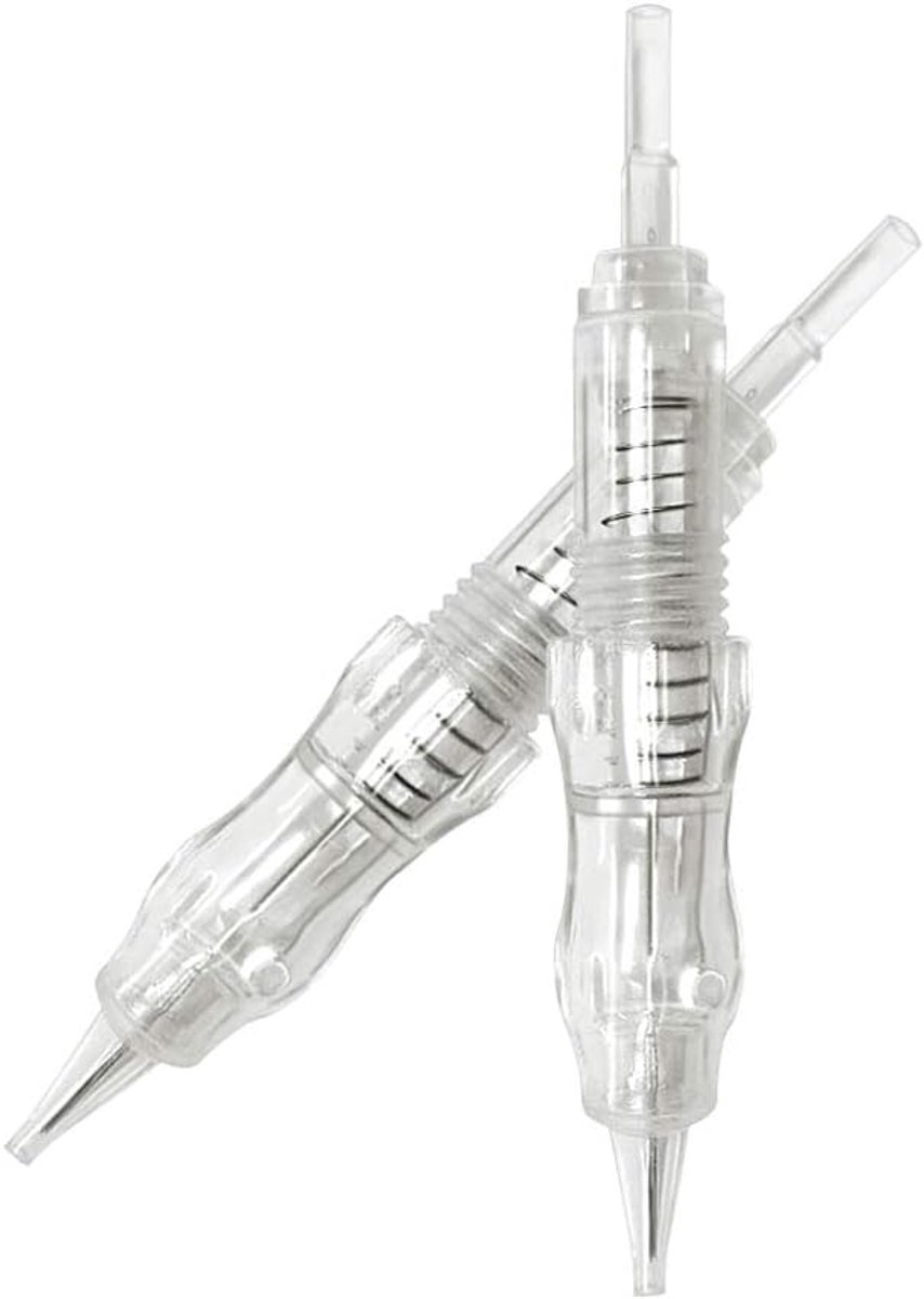 Permanente make-up naalden 5RL - 10st Schroefnaalden voor Wenkbrauw, Eyeliner, Lip Contour Permanente Make-up Machine - Transparant, Waterdicht - Volwassenen