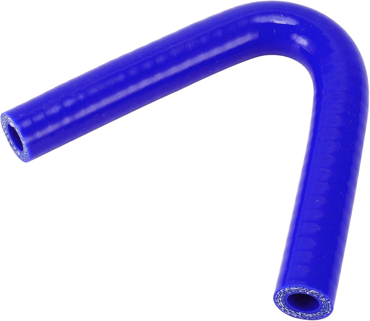 Dailygoods- Koelslang Siliconen - 120mm Lengte - 12mm Binnendiameter - 135 Graden - Meerlagig Weven - Temperatuurbestendig tot 300℃ - Silicone Slang