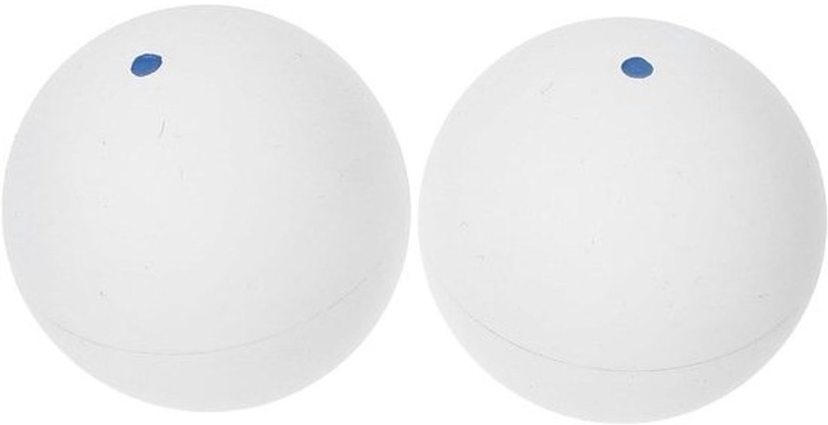 Squash Trainingsballen - Stuiterballen Reactietraining - Hand-oogcoördinatie Trainen - Wedstrijd Simulatie Stuiter - 3.90CM - Wit