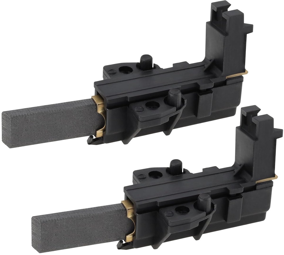 Dailygoods- Koolborstels 2 Stuks - Motor Koolstof - Houder - 32x13,5x5mm - 4,8mm Aansluiting - Compatibel met CESET MCA Serie - Wasmachineborstels
