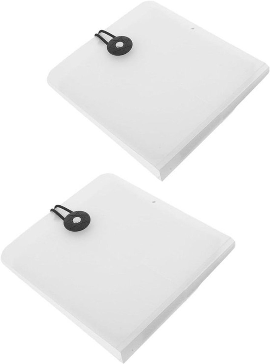 CD Opbergbox - Disc Beschermhoes - Media Organiseren - Innovatieve Sluiting - 15.60X14.00X1.70CM - Wit